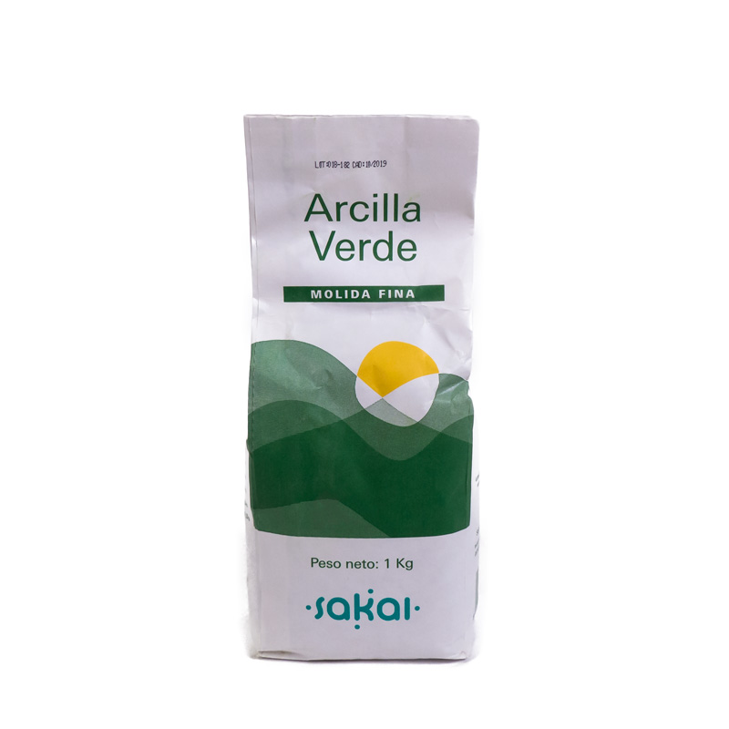 Arcilla verde polvo 1 kg Sakai