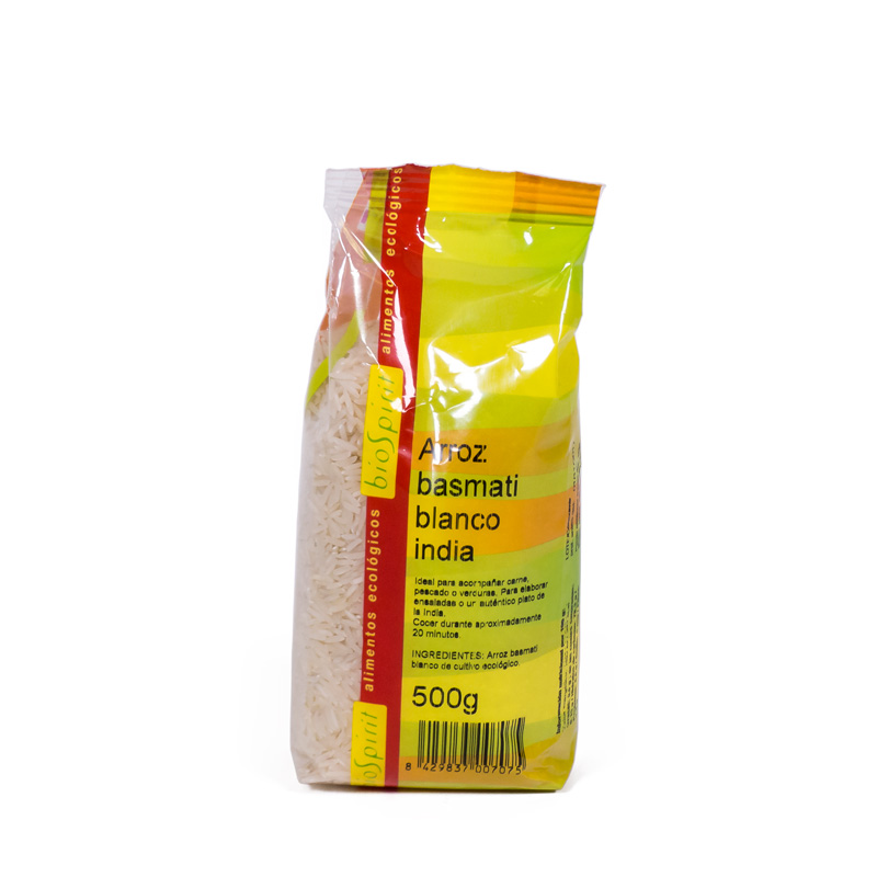 Arroz blanco basmati 500 gr Biospirit