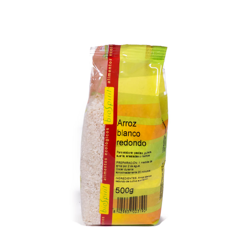 Arroz blanco redondo 500 gr Biospirit