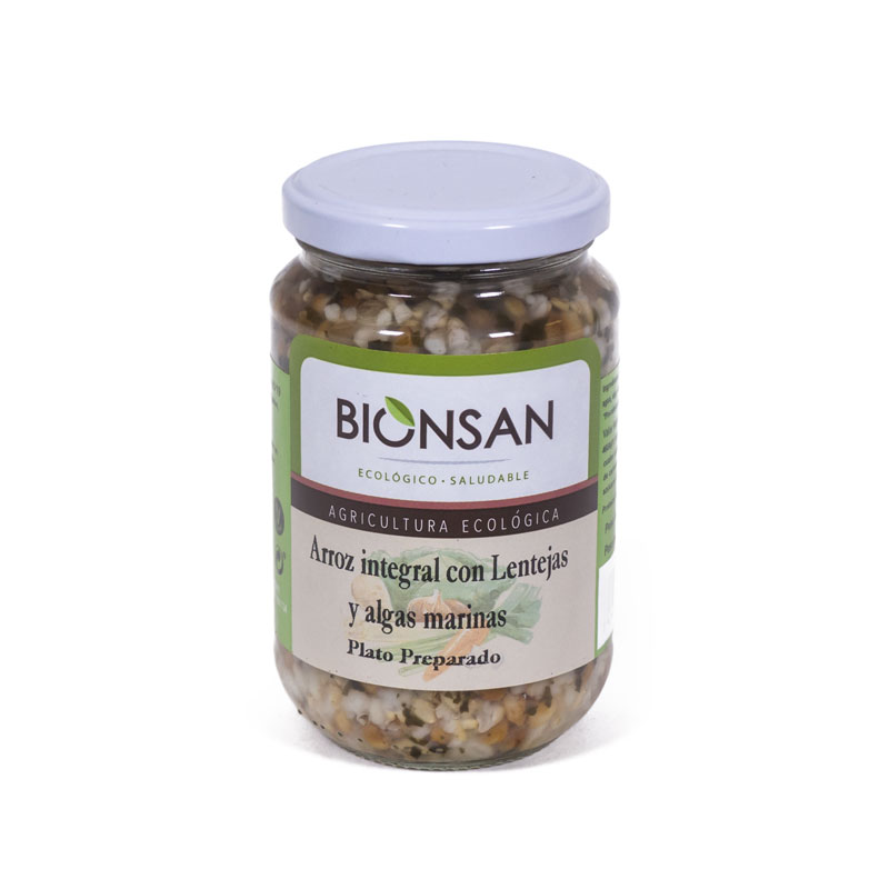 Arroz con lentejas y algas 342 gr. Bionsan