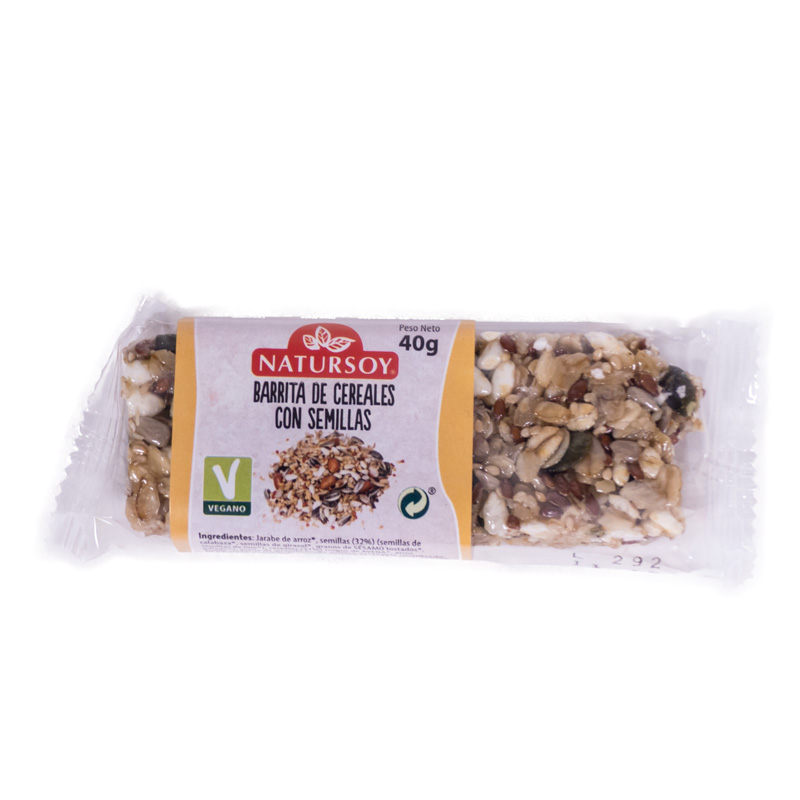 Barrita cereales-semillas 40gr Natursoy