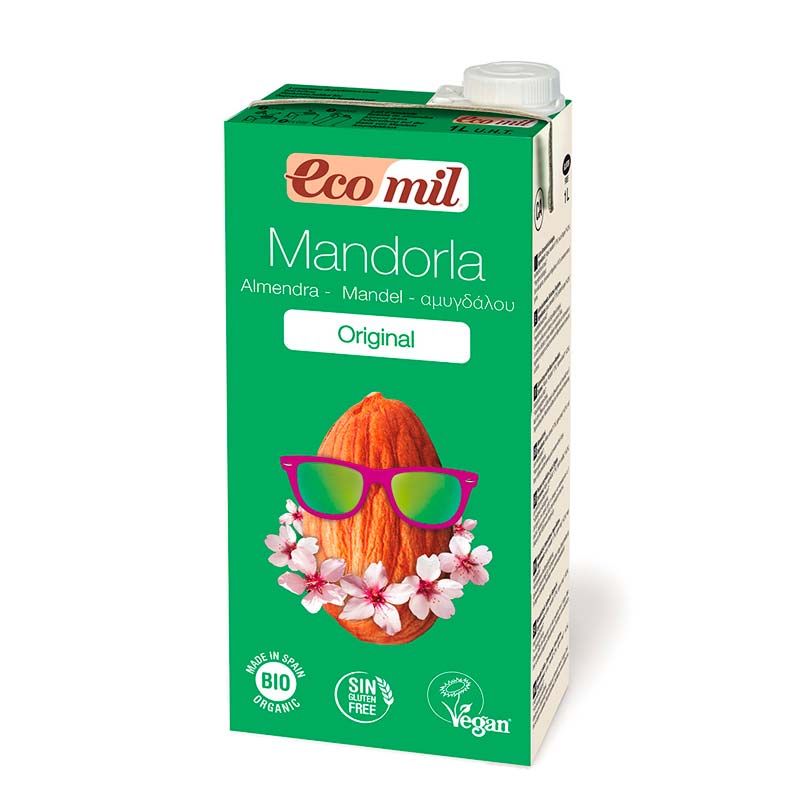 Bebida almendra sirope 1L Ecomil
