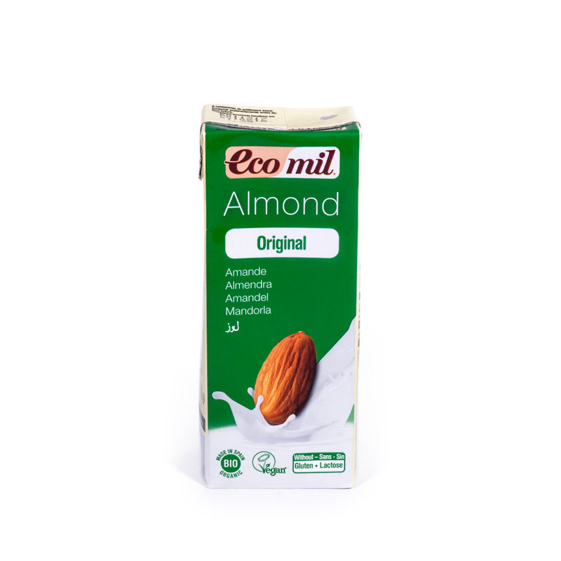 Bebida almendra sirope 200 ml. Ecomil