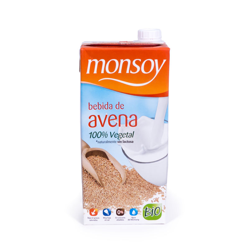 Bebida de avena 1 L. Monsoy