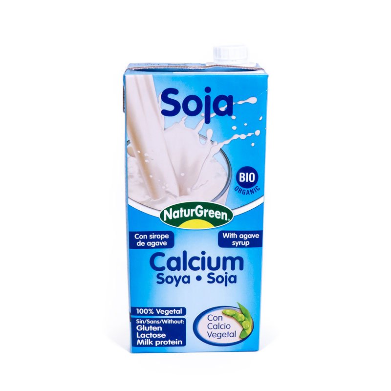 Bebida soja calcio 1L Naturgreen