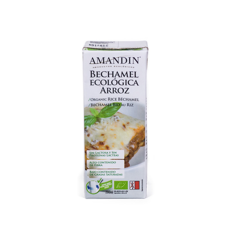 Bechamel de arroz 200 ml Amandin