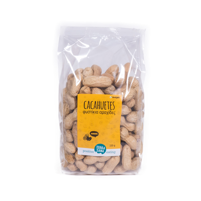Cacahuetes tostados con cáscara 330 gr Terrasana