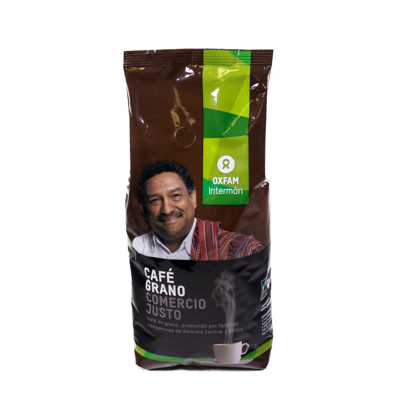 Café natural en grano 1 Kg. Intermon