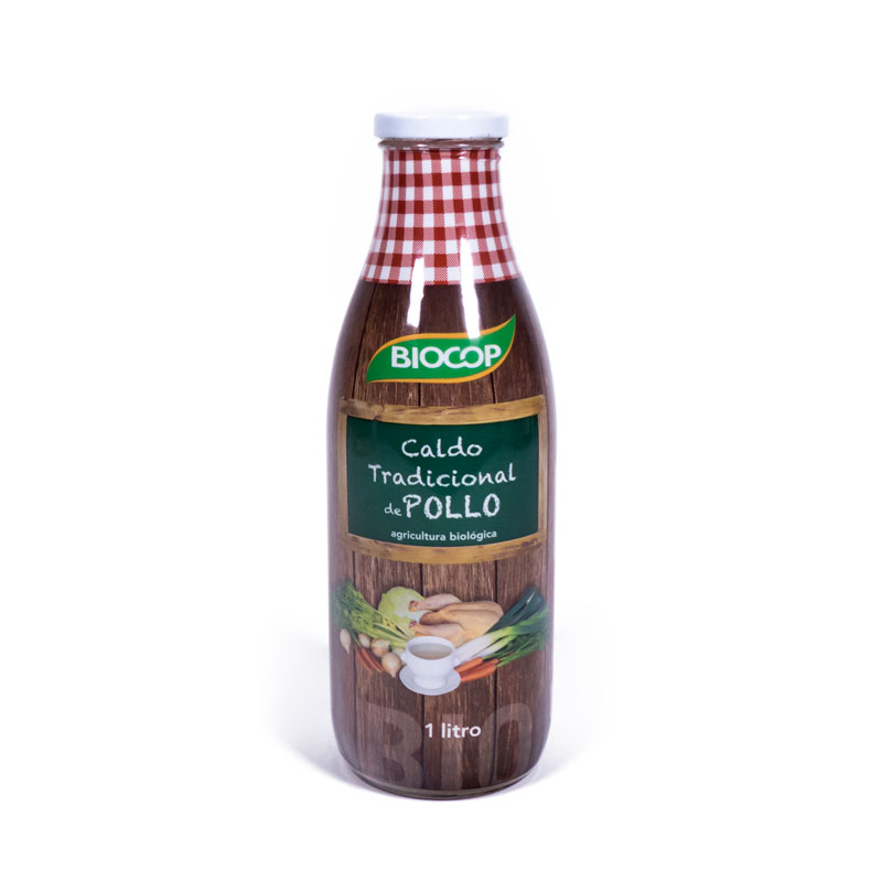 Caldo de pollo 1L. Biocop