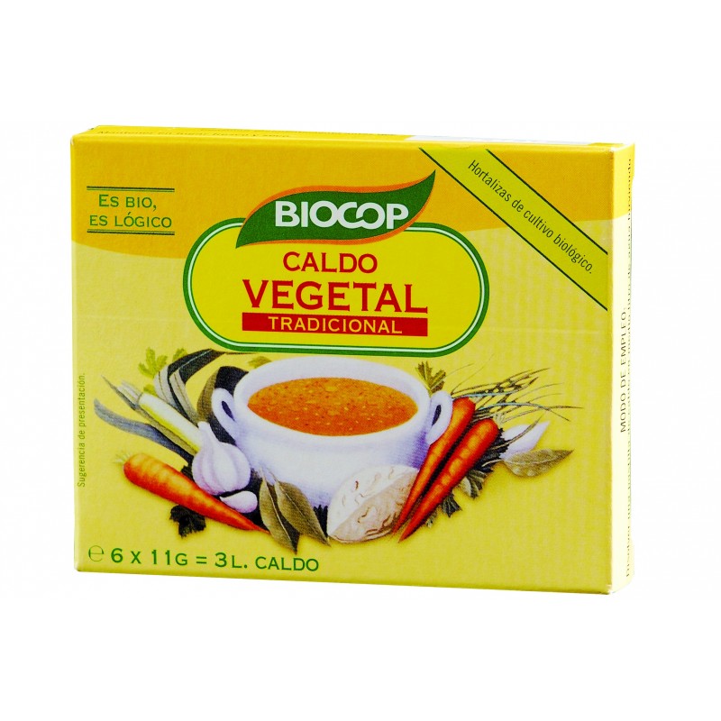 Caldo de verduras cubitos 66 gr. Biocop