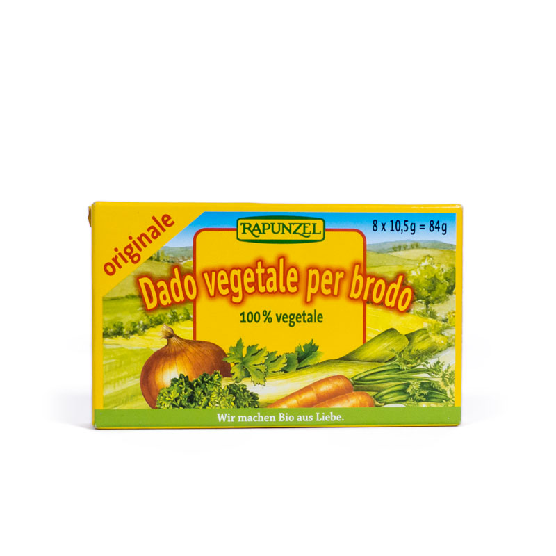 Caldo vegetal cubitos 84 gr. Rapunzel