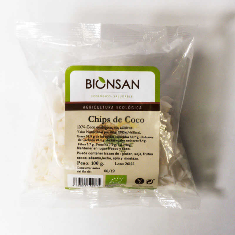 Chips de coco 100 gr. Bionsan