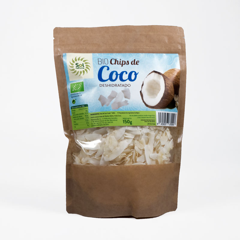 Chips de coco 150 gr. Sol natural