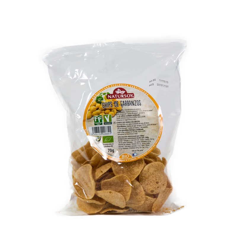 Chips de garbanzos 70 gr. Natursoy