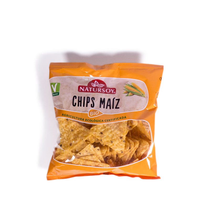 Chips de maiz 75 gr. Natursoy