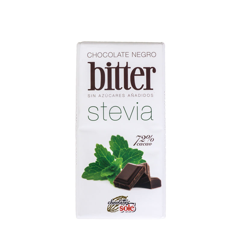 Chocolate stevia negro 100 gr. Sole