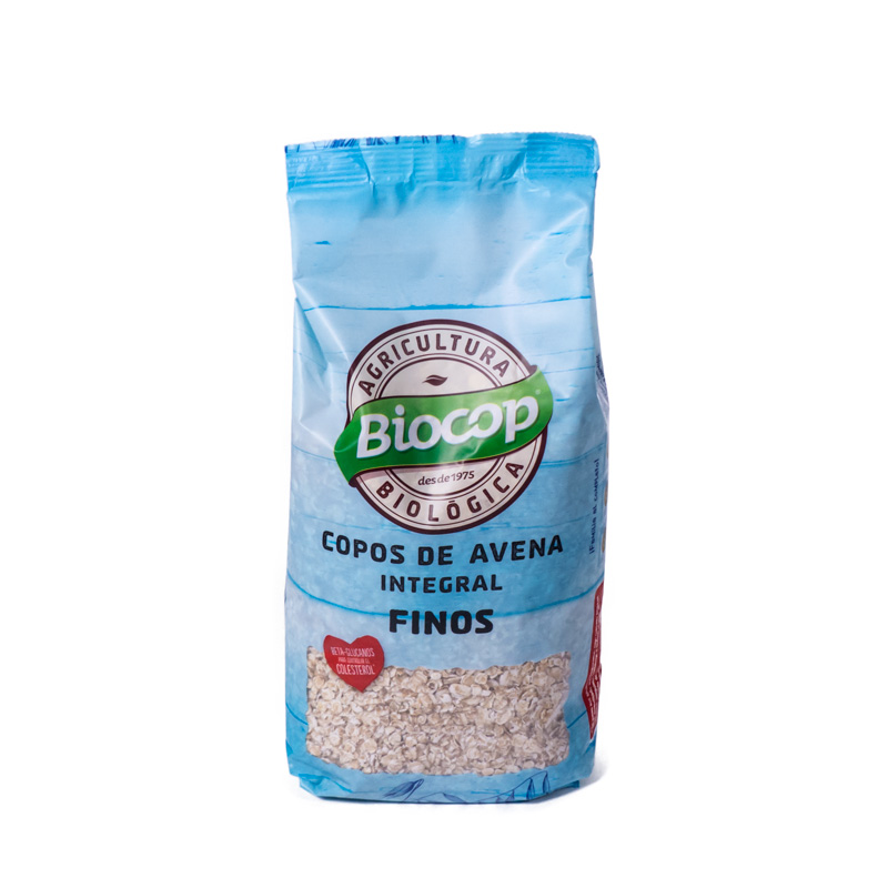 Copos de avena finos 500 gr Biocop