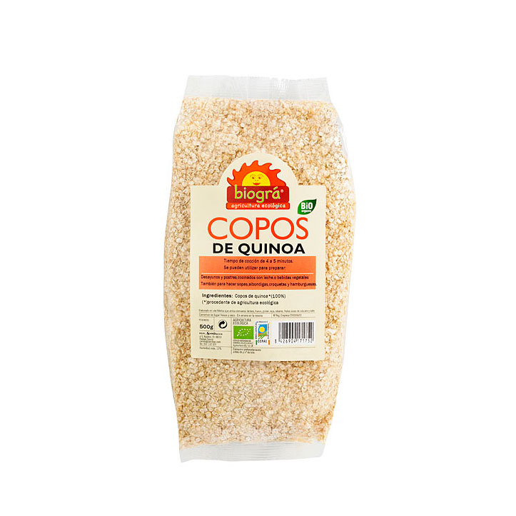 Copos de quinoa 300gr Biogra