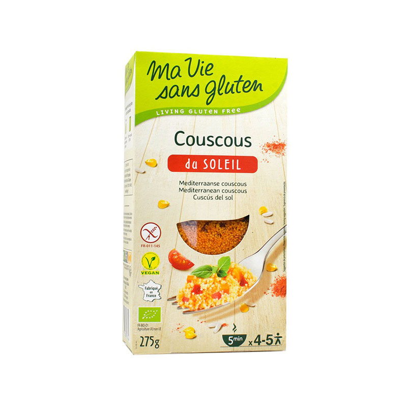 Cous cous mediterraneo sin gluten 275 gr. Ekibio