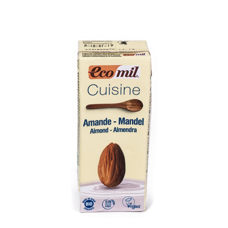 Crema almendra cocina 200 ml. Ecomil