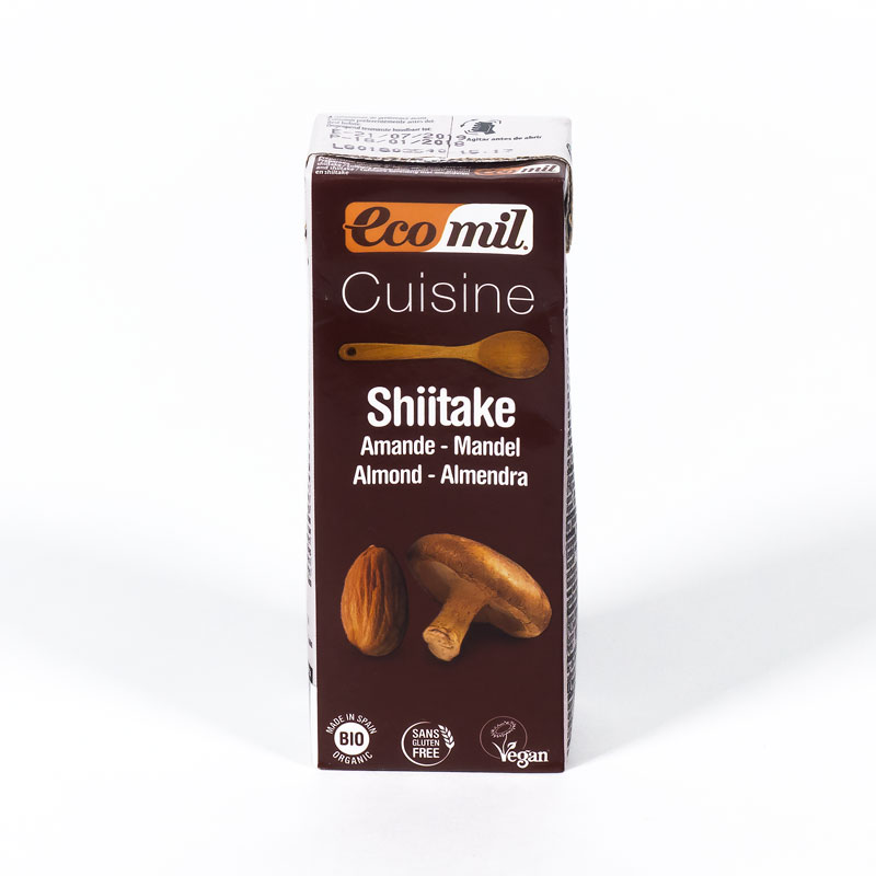 Crema almendra-shiitake cocina 200 ml. Ecomil