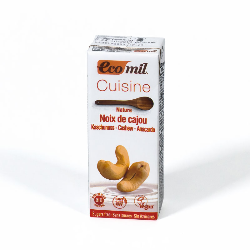 Crema anacardo cocina 200 ml. Ecomil