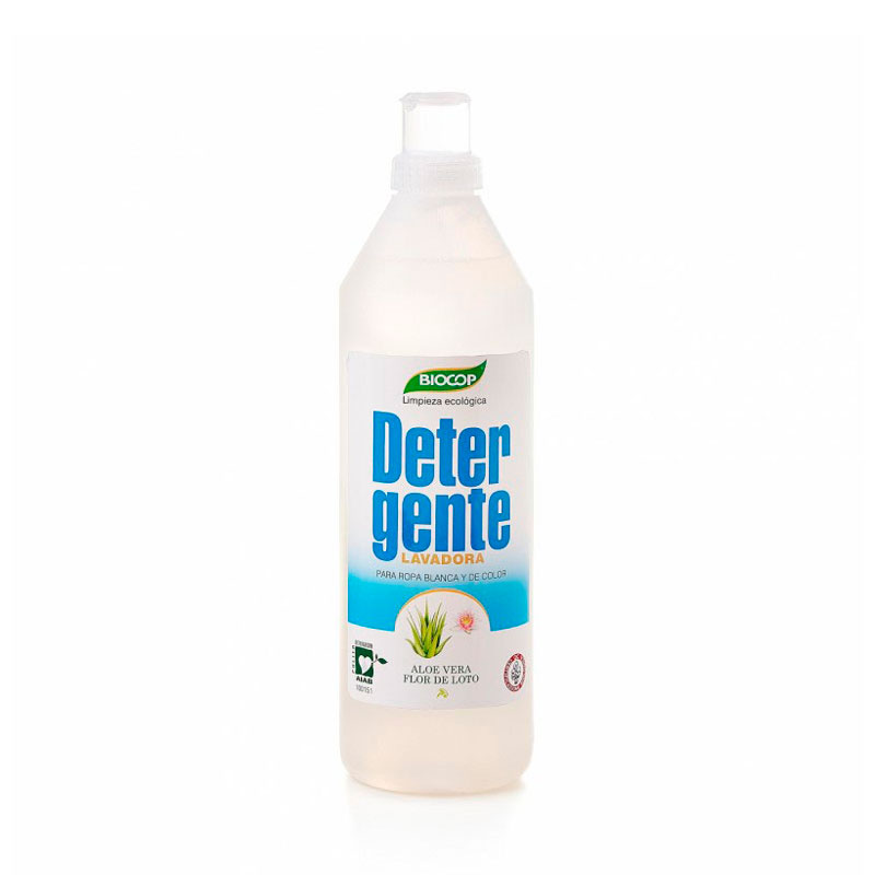 Detergente liquido aloe y flor loto 1 L. Biocop