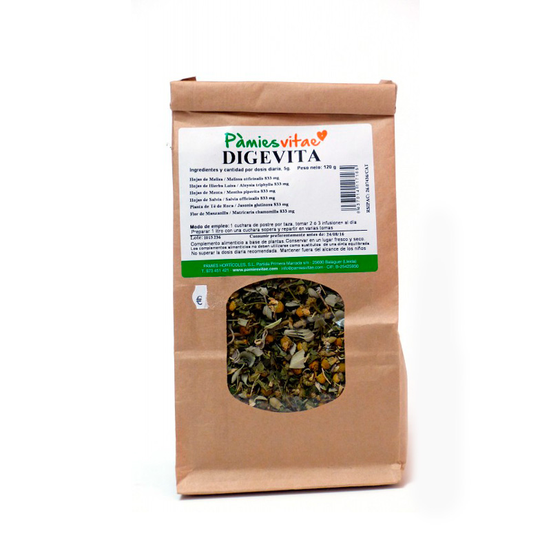 Digevita (digestiva) granel 120 gr. Pàmies
