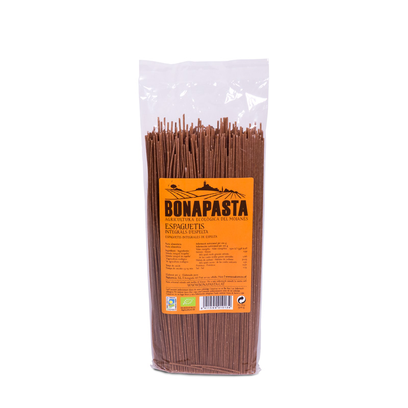 Espaguetis de espelta int. 500gr Bonapasta