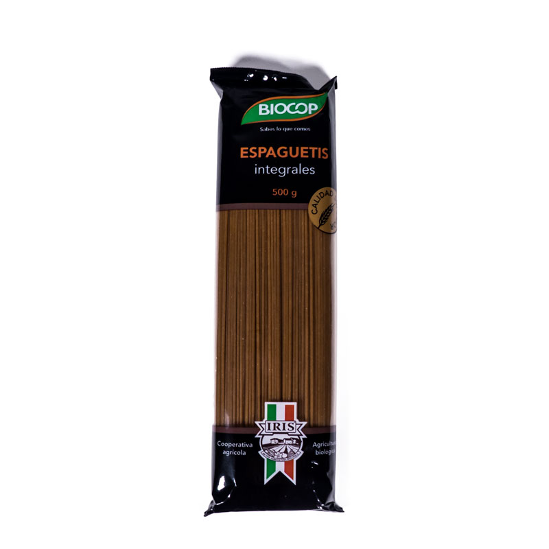 Espaguetis trigo integral 500 gr. Iris