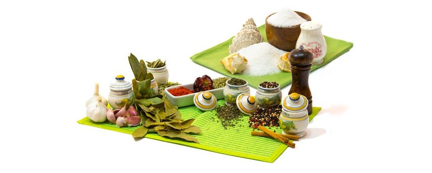 Especias, sal y salsas ecológicas