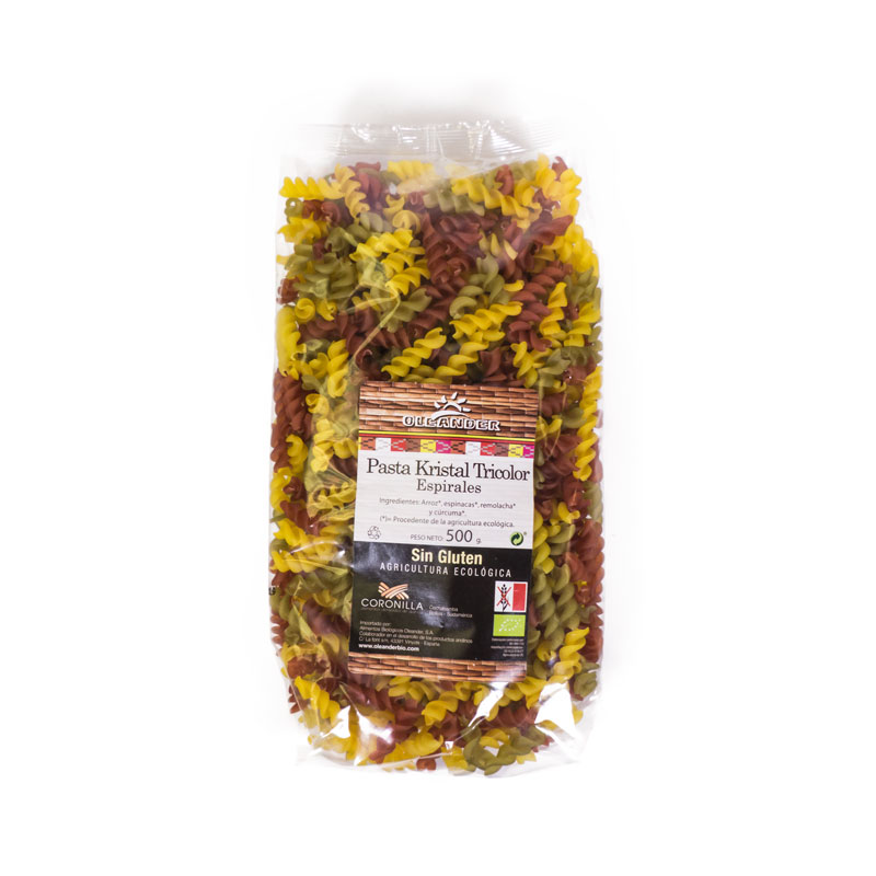 Espirales de colores sin gluten 500 gr Oleander