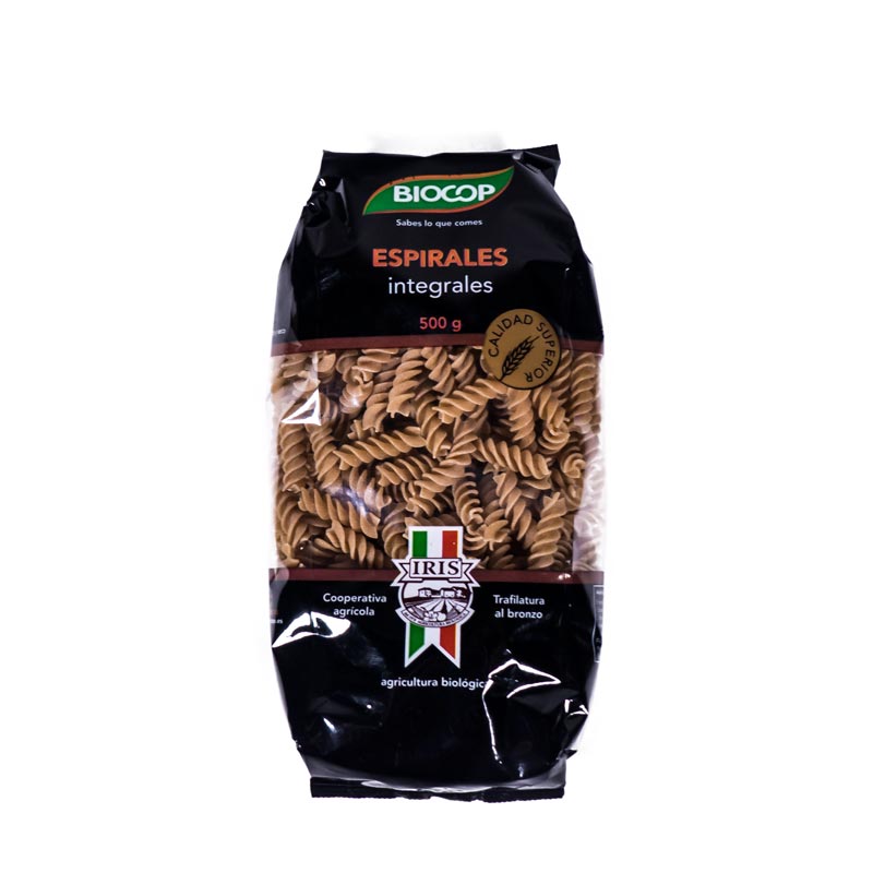 Espirales trigo int. 500 gr. Iris Biocop