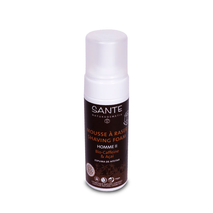 Espuma de afeitar cafeina & açai 150 ml. Sante