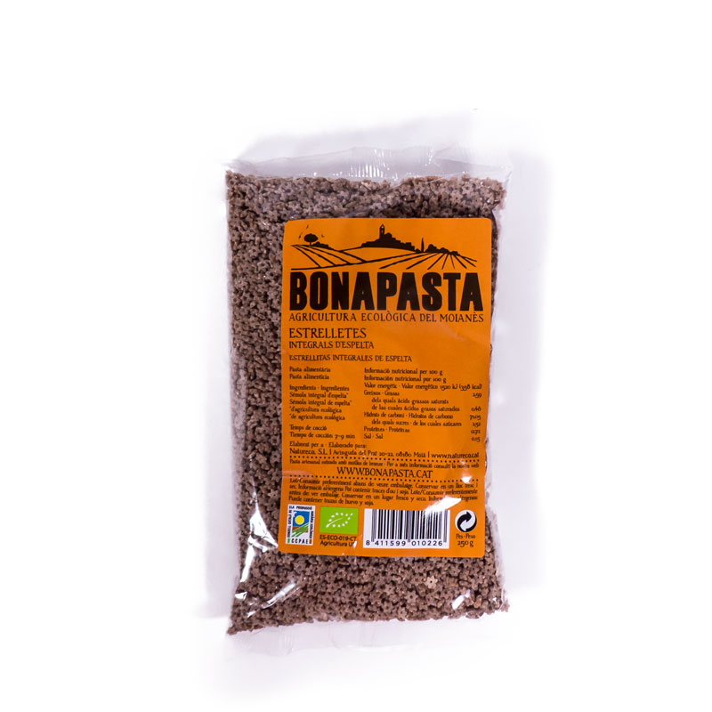 Estrellas espelta int. 250gr Bonapasta
