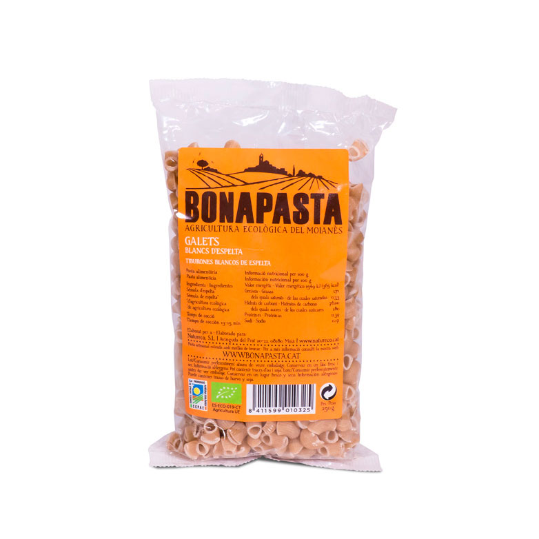 Galets espelta blancos 250 gr. Bonapasta
