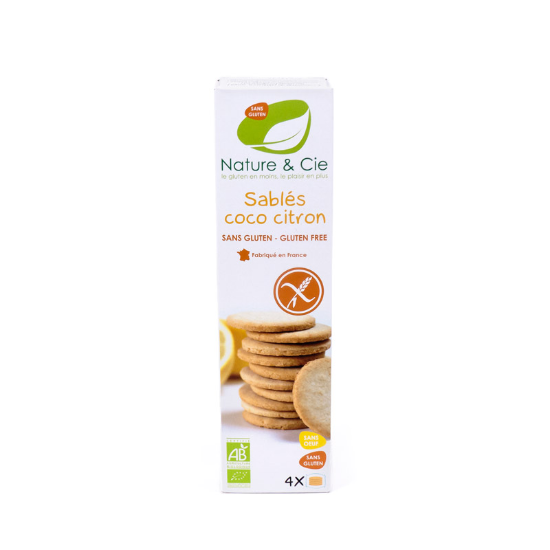 Galleta coco-limon sin gluten 125gr Nature