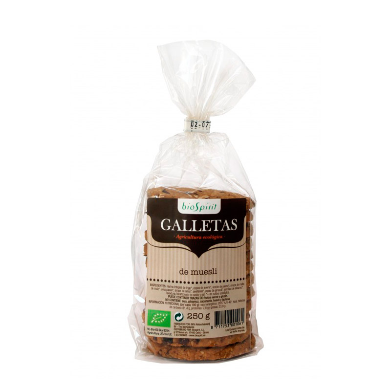 Galletas de muesli 250 gr. Biospirit