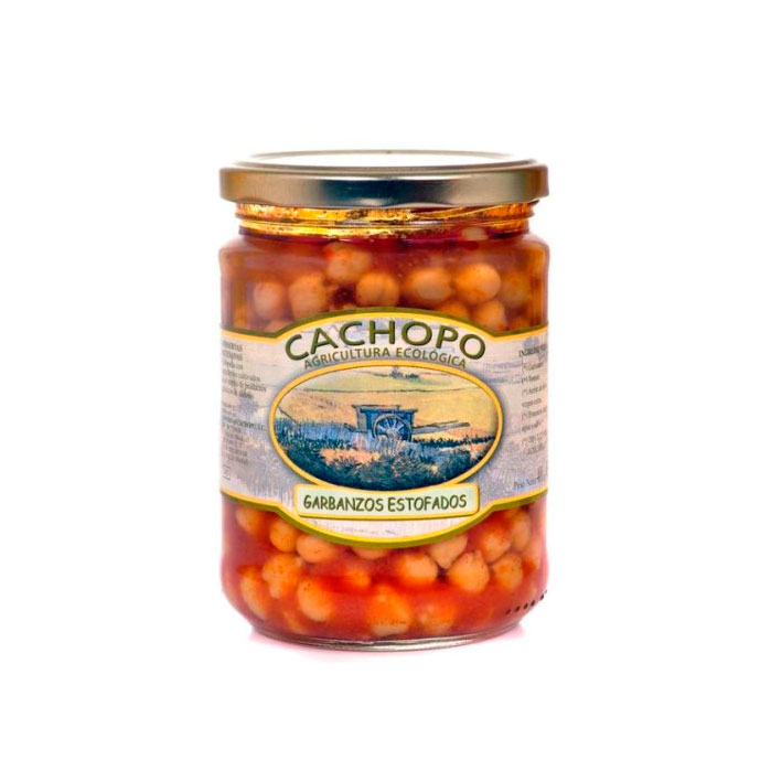 Garbanzos estofados 445 gr. Cachopo