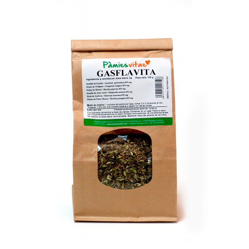 Gasflavita (gases y flatulencias) granel 120 gr Pà