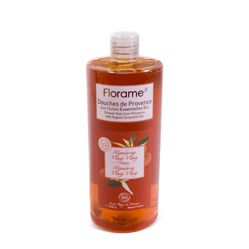 Gel de ducha mandarina & ylang 1 L. Florame