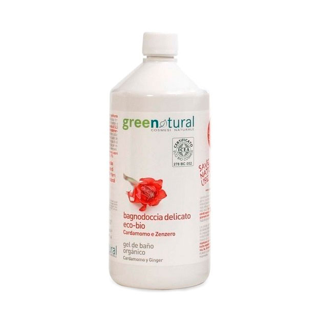Gel ducha cardamomo y jengibre 1 L. GreeNatural