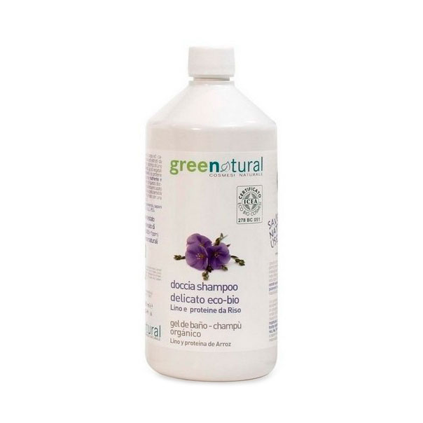 Gel ducha-champu lino y arroz 1L. Biocenter