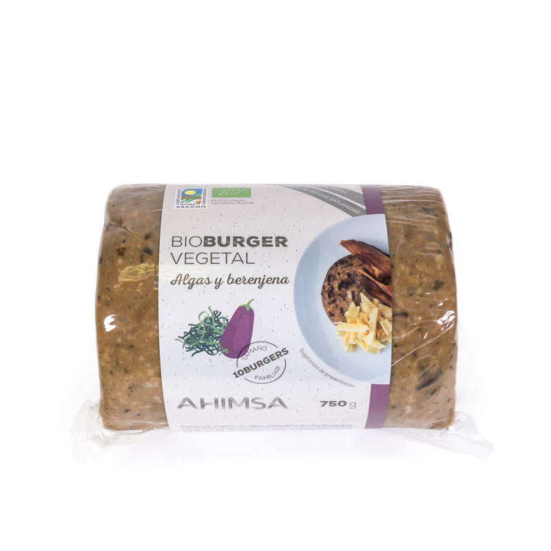 Hamb. familiar algas berenjena 750gr Ahimsa