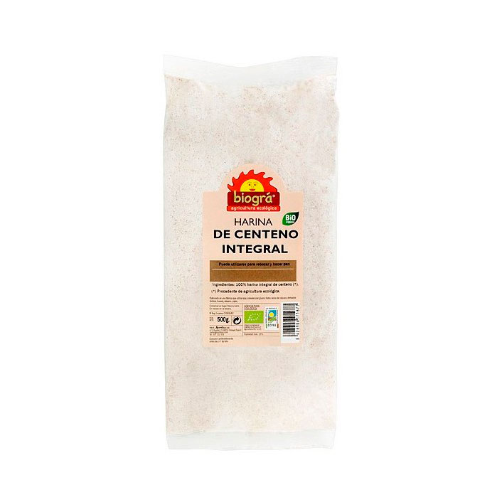 Harina de centeno 500 gr Biográ