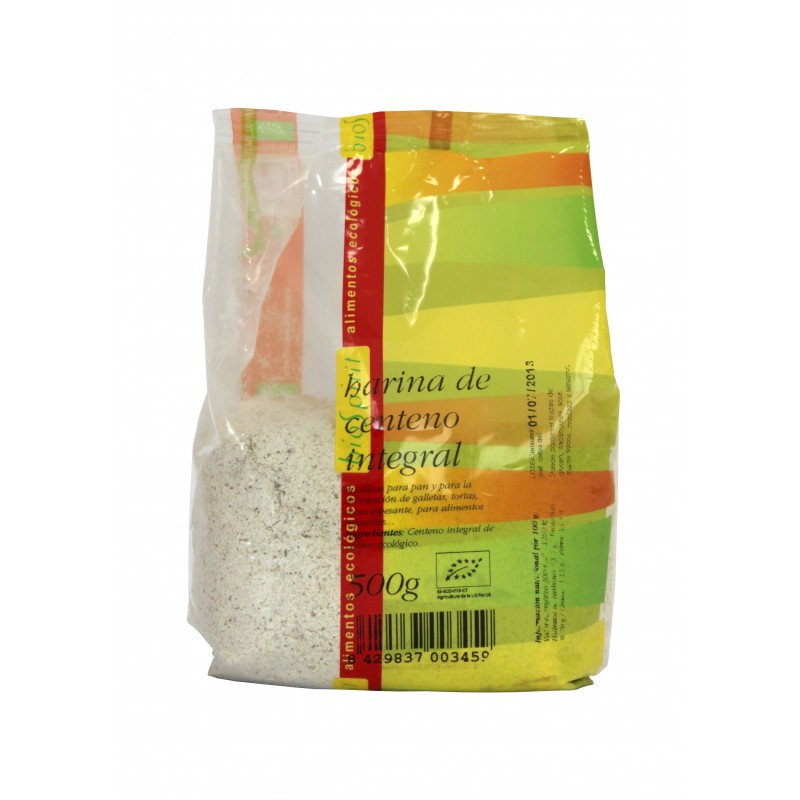 Harina de centeno integral 500gr Biospirit