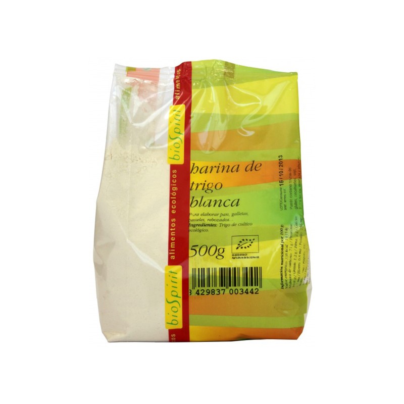 Harina de trigo blanca 500gr Biospirit