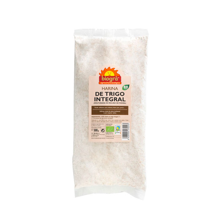 Harina de trigo integral 500 gr Biográ