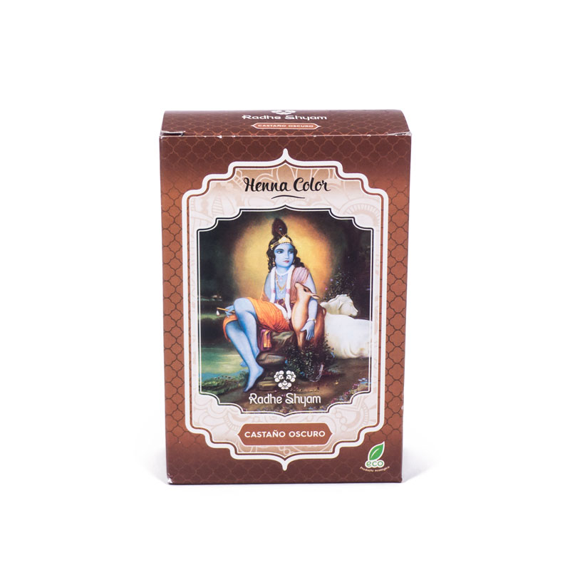Henna castaño oscuro 100 gr. Radhe Shyam