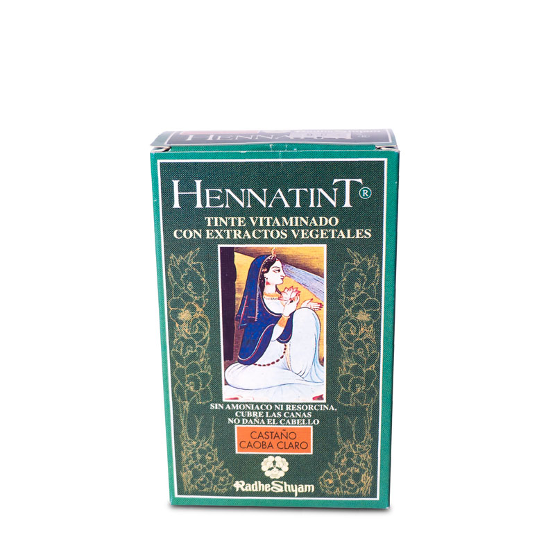 Hennatint castaño caoba claro 60 ml. Radhe Shyam
